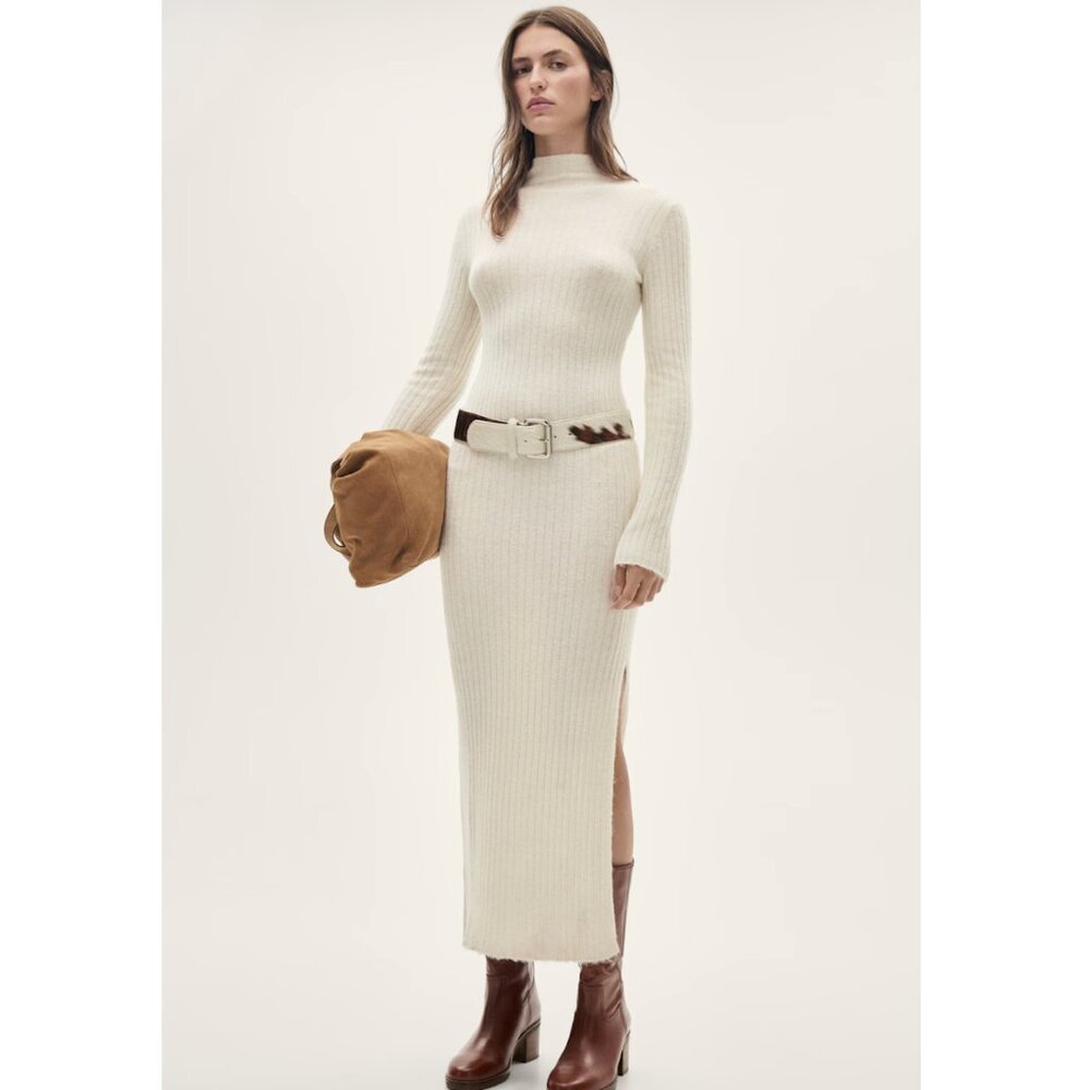 NWT Jason Wu Knit Mock Neck Midi Dress